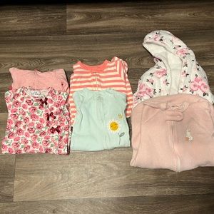 9 piece 3-6 month baby girl bundle